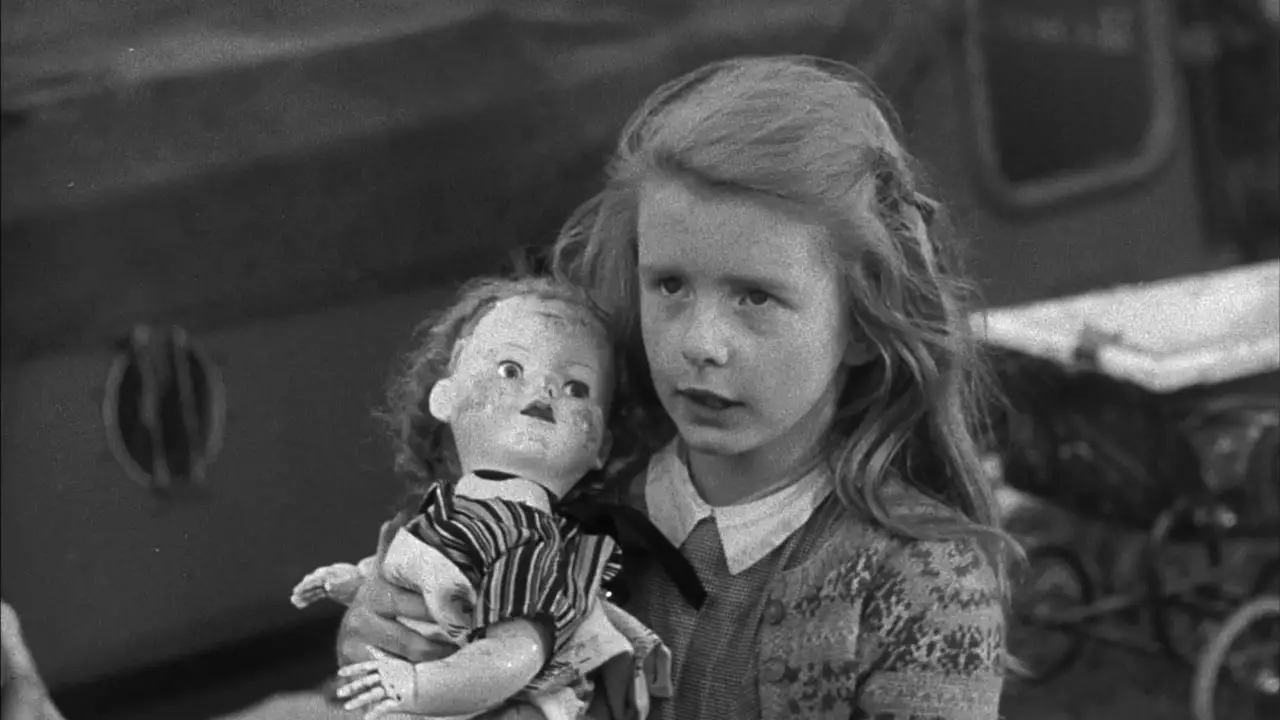 Jane Asher as a little girl in The Quatermass Xperiment (1955). netflixdeed.com