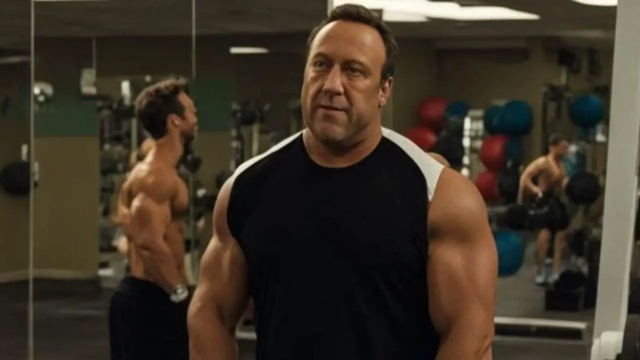 Kevin James' latest weight loss appearance in 2024. netflixdeed.com