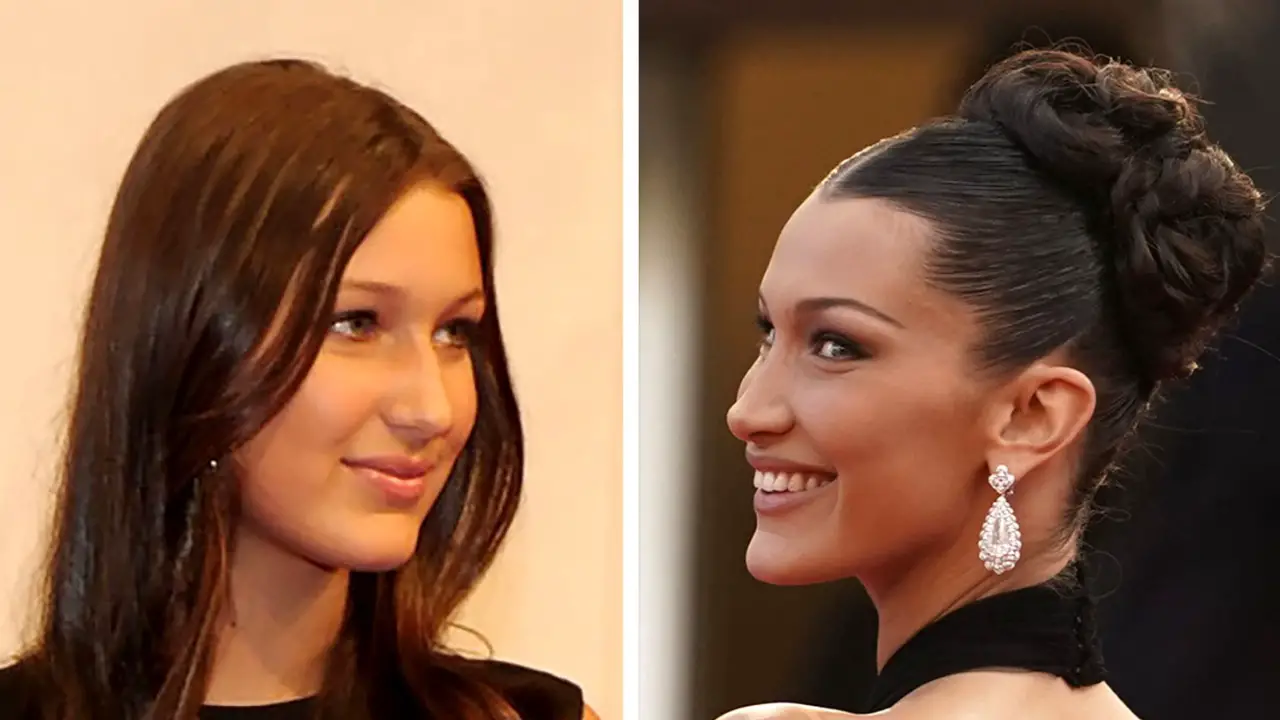 Bella Hadid pre nose job 2023 netflixdeed.com